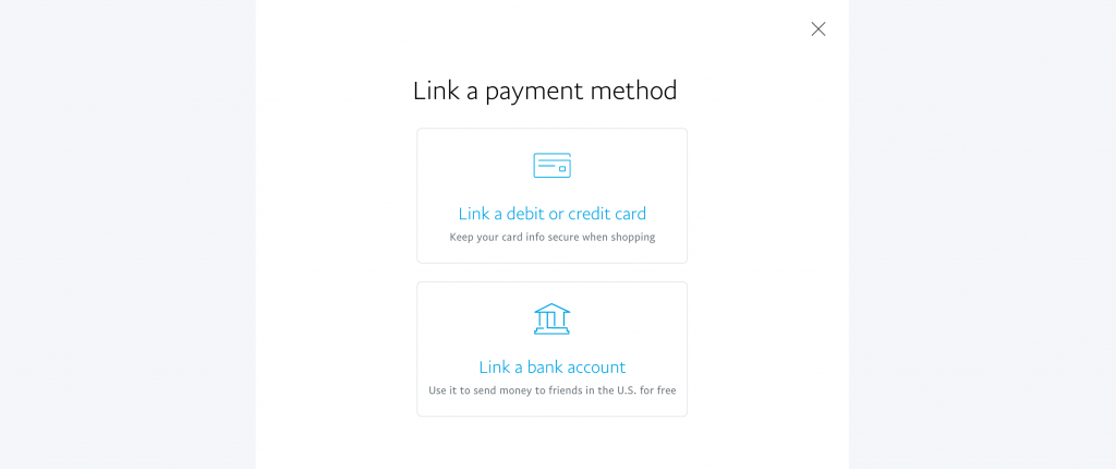 Link payment method